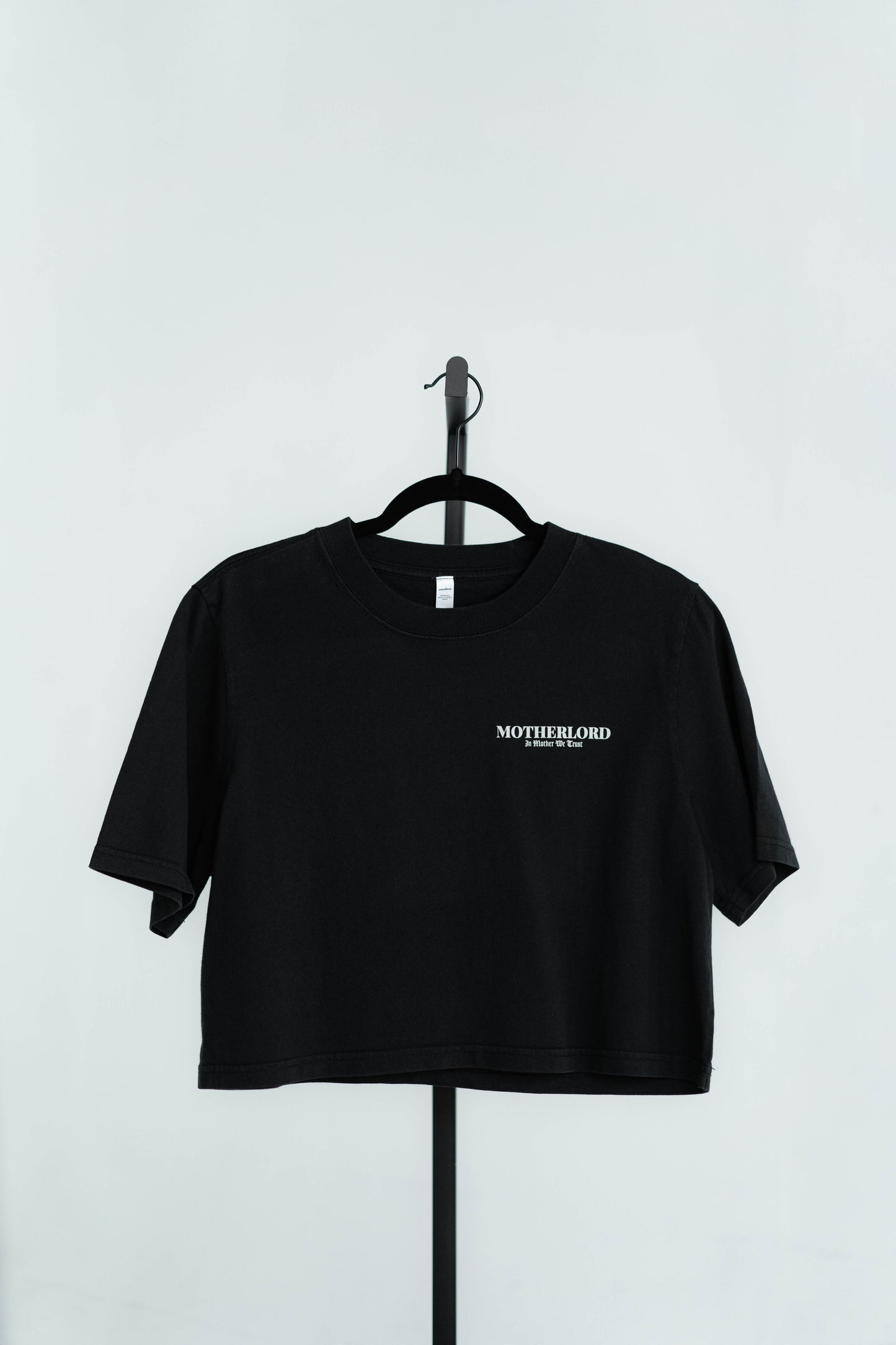 Faded Black Crop Tee