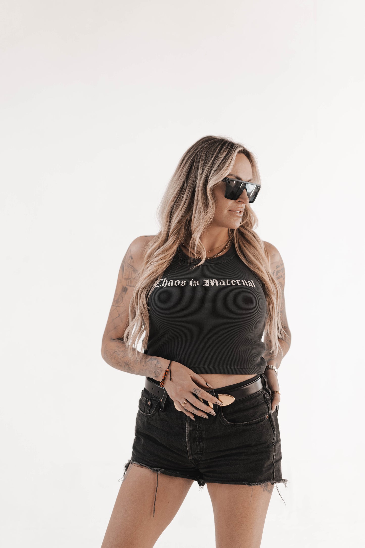 Chaos Faded Black Tank